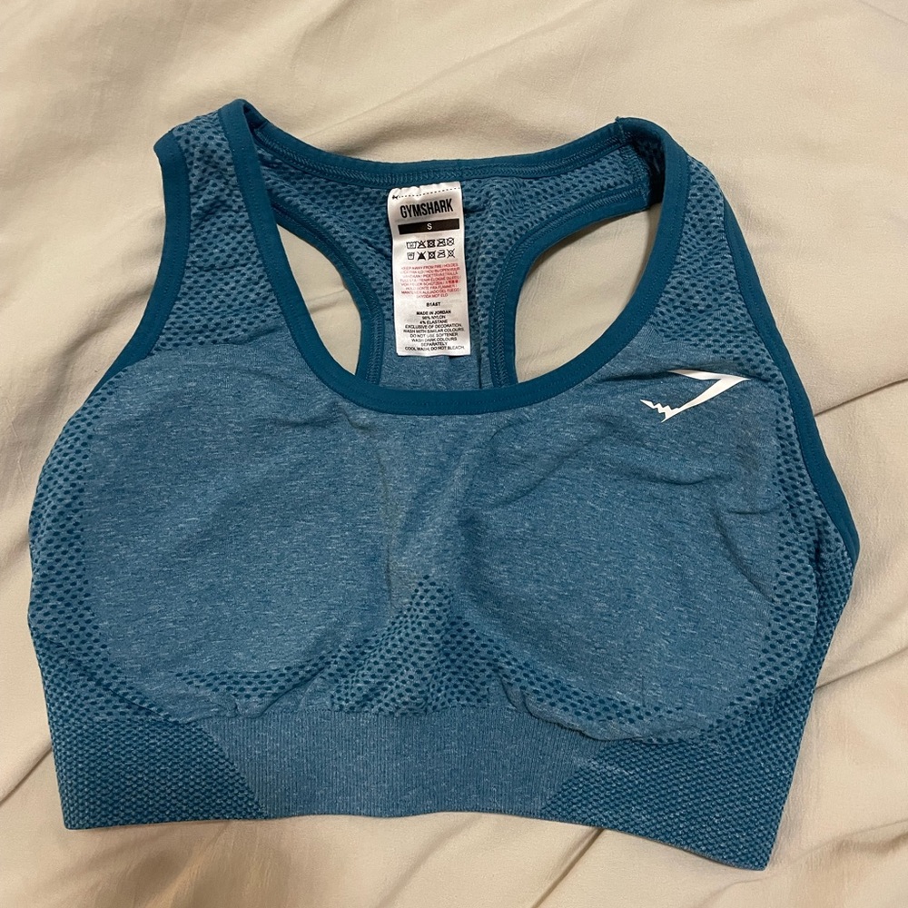 Gymshark Teal Mesh Sports Bra